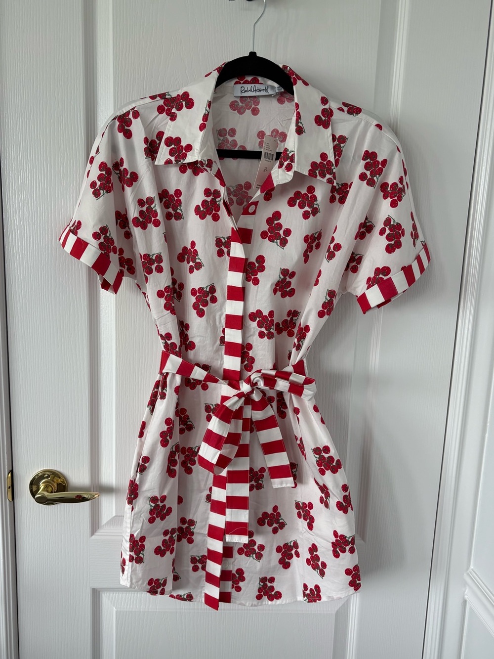 Rachel Antonoff tomato shirt-dress size M petite